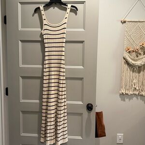 Striped Sleeveless Maxi Dress